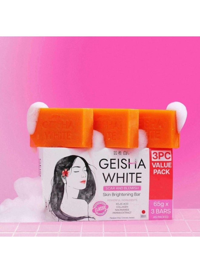 Geisha صابون كوجيك أسيد الأبيض من جيشا – بار للعناية بالندبات والبقع - Image 1